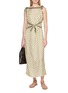 Figure View - Click To Enlarge - DÔEN - Paisley Tie Detail Dress
