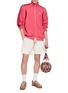 Figure View - Click To Enlarge - ADIDAS - Wales Bonner Logo Embroidered Football Shorts