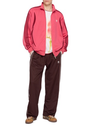 Figure View - Click To Enlarge - ADIDAS - Wales Bonner Striped Panel Logo Embroidered Track Pants