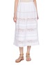 DÔEN Sidra Lace Detail Midi Skirt