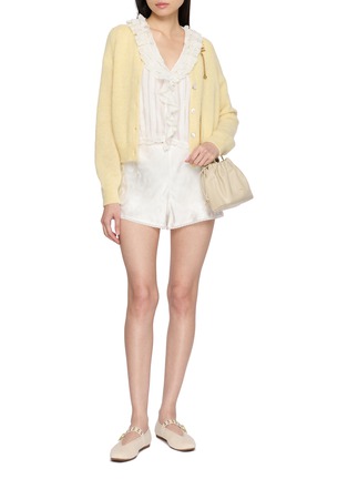 Figure View - Click To Enlarge - DÔEN - Loren Lace Trim Shorts