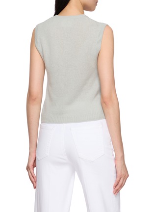 Back View - Click To Enlarge - DÔEN - Ribbed Cashmere Knit Vest