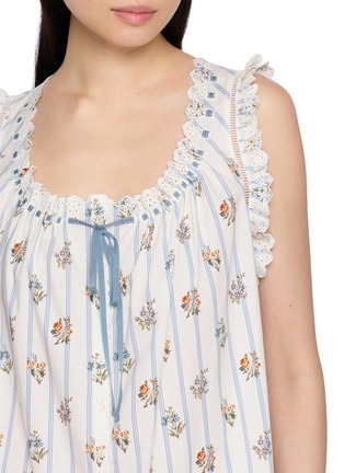  - DÔEN - Nessie Ribbon Neck Cotton Mini Dress