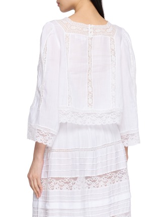 Back View - Click To Enlarge - DÔEN - Solstice Lace Top