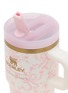 Detail View - Click To Enlarge - STANLEY - X LoveShackFancy The Quencher ProTour Flip Straw Tumbler 20oz — Coquette Bow Chantilly