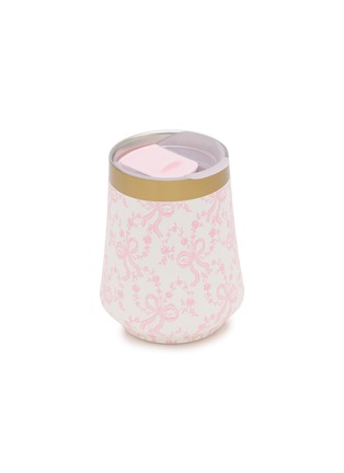 Detail View - Click To Enlarge - STANLEY - X LoveShackFancy Reserve Wine Tumbler 11oz — Coquette Bow Chantilly