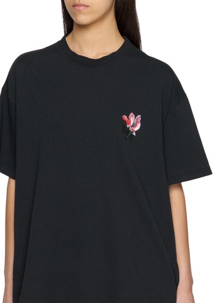  - MAISON MARGIELA - Floral Logo Cotton T-Shirt