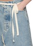  - MAISON MARGIELA - Frayed Panel Cotton Denim Long Skirt