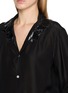  - MAISON MARGIELA - Tape Collar Long Sleeve Silk Shirt