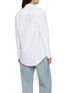 Back View - Click To Enlarge - MAISON MARGIELA - Plunging Tie Neck Cotton Shirt