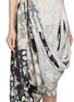  - MAISON MARGIELA - Asymmetrical Draped Patchwork Silk Long Skirt