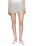 DÔEN Iona Lace-Hemmed Satin Shorts