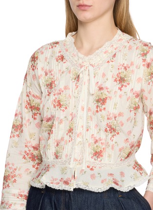  - DÔEN - Hillock Long Sleeve Floral Organic Cotton Top