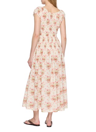 Back View - Click To Enlarge - DÔEN - Quinette Floral Organic Cotton Dress