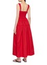 Back View - Click To Enlarge - DÔEN - Clover Smocked Cotton Maxi Dress
