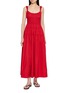 DÔEN Clover Smocked Cotton Maxi Dress