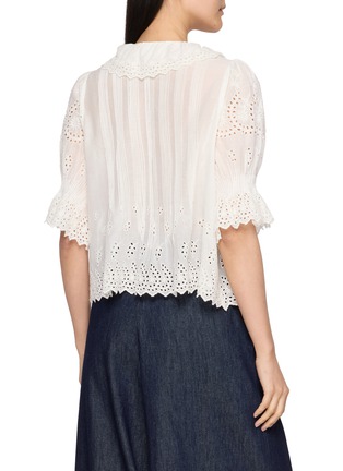 Back View - Click To Enlarge - DÔEN - Henri Ruffle Cotton Top