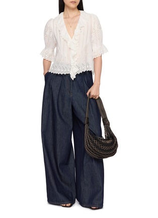 Figure View - Click To Enlarge - DÔEN - Henri Ruffle Cotton Top