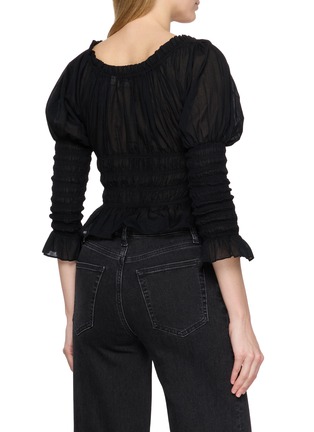 Back View - Click To Enlarge - DÔEN - Baptisia Long Sleeve Organic Cotton Top