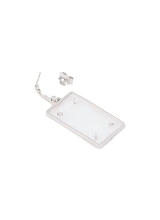 Detail View - Click To Enlarge - MAISON MARGIELA - Four Stitch Rectangle Earrings