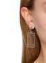 Front View - Click To Enlarge - MAISON MARGIELA - Four Stitch Rectangle Earrings