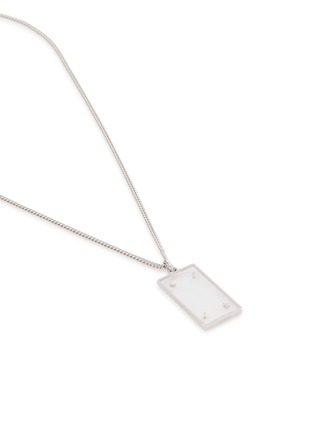 Detail View - Click To Enlarge - MAISON MARGIELA - Four Stitch Rectangle Necklace