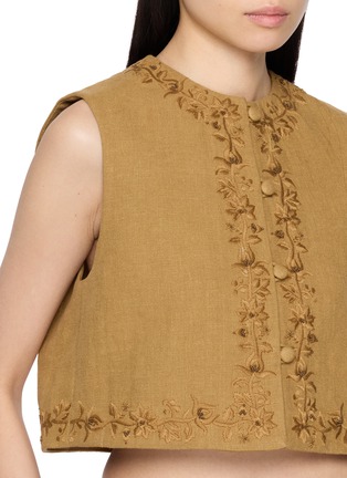 - INTO THE EAST - Embroidered Linen Vest