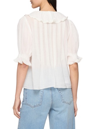Back View - Click To Enlarge - DÔEN - Henri Ruffle Cotton Top
