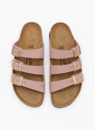 Detail View - Click To Enlarge - BIRKENSTOCK - Florida III Flex Platform LENB Leather Sandals
