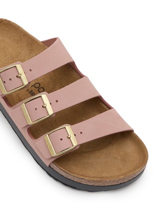 Detail View - Click To Enlarge - BIRKENSTOCK - Florida III Flex Platform LENB Leather Sandals
