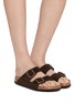 Figure View - Click To Enlarge - BIRKENSTOCK - Arizona SFB LEVE Suede Sandals