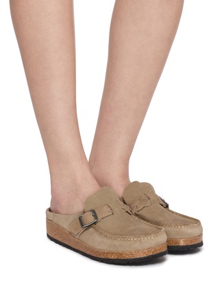 Figure View - Click To Enlarge - BIRKENSTOCK - Buckley Braided Suede Clogs