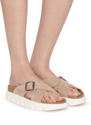 Figure View - Click To Enlarge - BIRKENSTOCK - Siena Chunky LEVE Suede Sandals