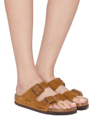 Figure View - Click To Enlarge - BIRKENSTOCK - Arizona Soft Footbed Suede Sandals