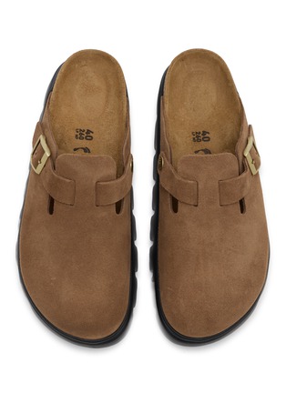 Detail View - Click To Enlarge - BIRKENSTOCK - Boston Chunky LEVE Suede Clogs