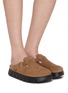 Figure View - Click To Enlarge - BIRKENSTOCK - Boston Chunky LEVE Suede Clogs