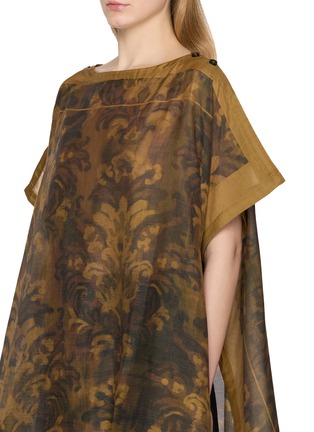  - INTO THE EAST - Acanthus Oil Paint Print Shawl Top