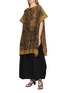 Figure View - Click To Enlarge - INTO THE EAST - Acanthus Oil Paint Print Shawl Top