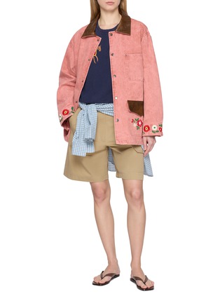 Figure View - Click To Enlarge - FOUND - Embroidered Cotton Canvas Work Jacket