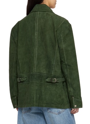 Back View - Click To Enlarge - FOUND - Gem Stud Suede Leather Jacket