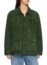 FOUND Gem Stud Suede Leather Jacket
