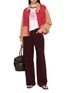 Figure View - Click To Enlarge - FOUND - Contrast Panel Corduroy Collar Cotton Canvas Field Jacket