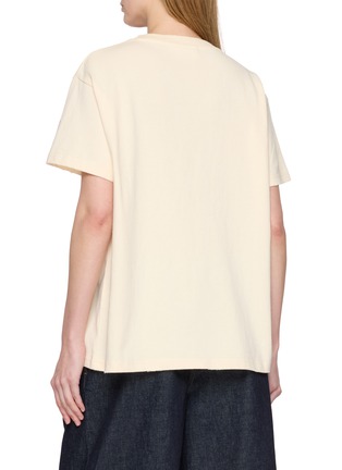 Back View - Click To Enlarge - FOUND - Tapestry Logo Paint Cotton T-Shirt