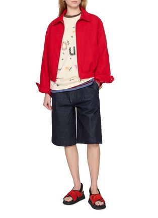 Figure View - Click To Enlarge - FOUND - Tapestry Logo Paint Cotton T-Shirt