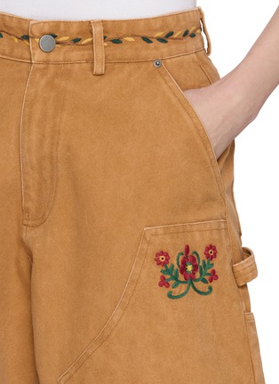  - FOUND - Floral Embroidered Cotton Canvas Shorts