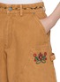  - FOUND - Floral Embroidered Cotton Canvas Shorts