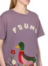  - FOUND - Wildlife Chenille Embroidered Cotton T-Shirt