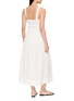 Back View - Click To Enlarge - DÔEN - Marianne Ruffle Strap Cotton Midi Dress