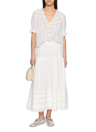 Figure View - Click To Enlarge - DÔEN - Sebastiane Cotton Skirt