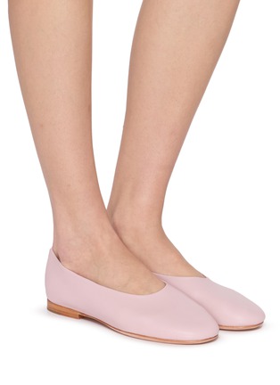 Figure View - Click To Enlarge - EQUIL - Latvia Leather Ballerina Flats